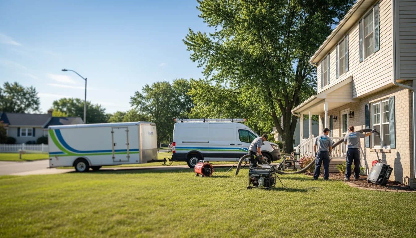 Flooded Basement Restoration And Cleanup With Repair in Grantsburg, IN near me